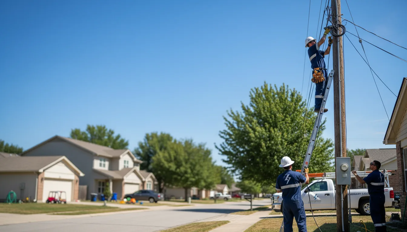 Residential electrician providing installation services in Heltonville, IN